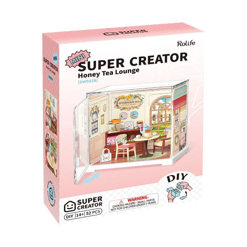 Robotime Construction Puzzles DIY Plastic Superstore - Mini Honey Tea Lounge