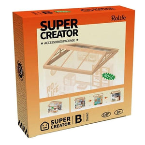 Robotime Construction Puzzles DIY Plastic Superstore - Roof Only