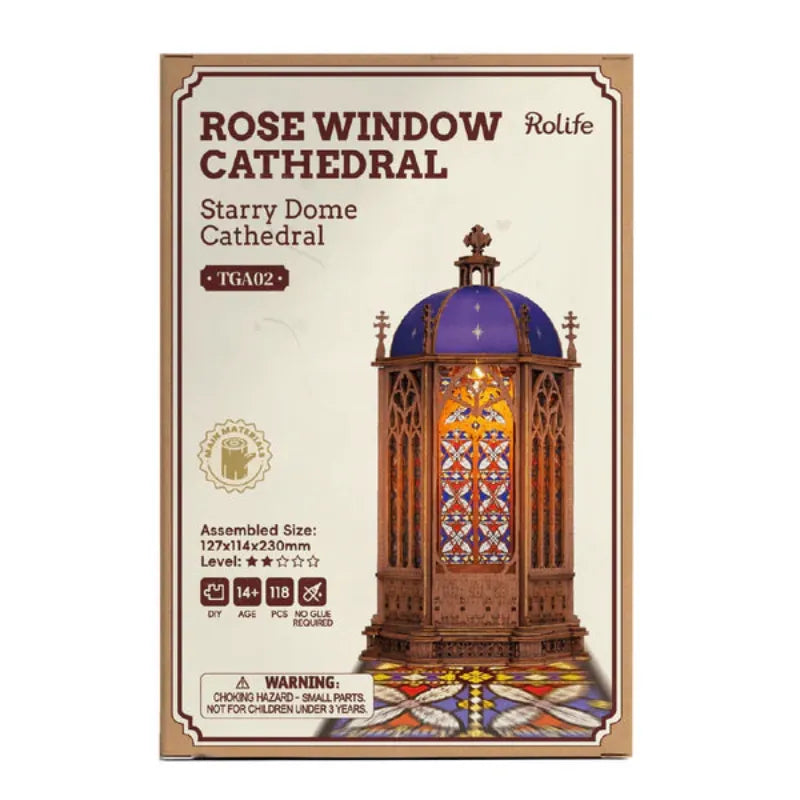 Robotime Construction Puzzles DIY Window - Starry Dome Cathedral