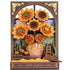 Robotime Construction Puzzles DIY Wood Bloom Craft - Golden Sunflower
