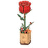 Robotime Construction Puzzles DIY Wood Bloom - Red Rose