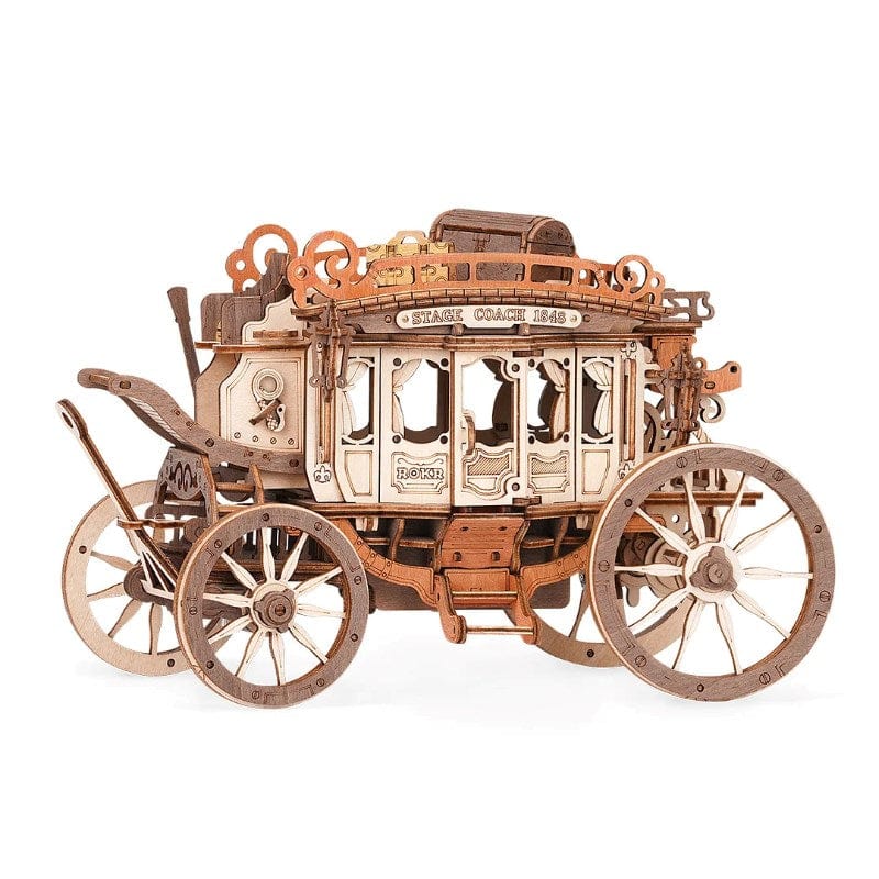 Robotime Construction Puzzles Rokr - Music Box Stage Coach
