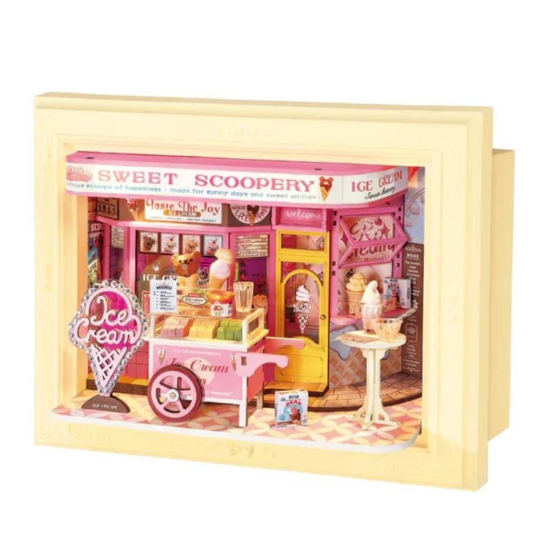 Robotime Construction Puzzles Rolife DIY Framed - Sweet Scoopery Ice Cream