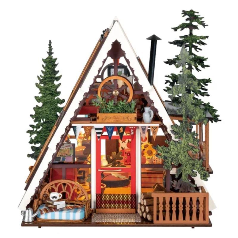 Robotime Construction Puzzles Rolife DIY Mini House - A-Frame Cabin