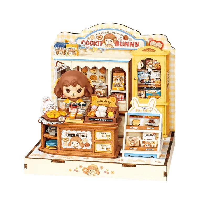 Robotime Construction Puzzles Rolife DIY Mini House - Cookii Bunnys Cookie Shop