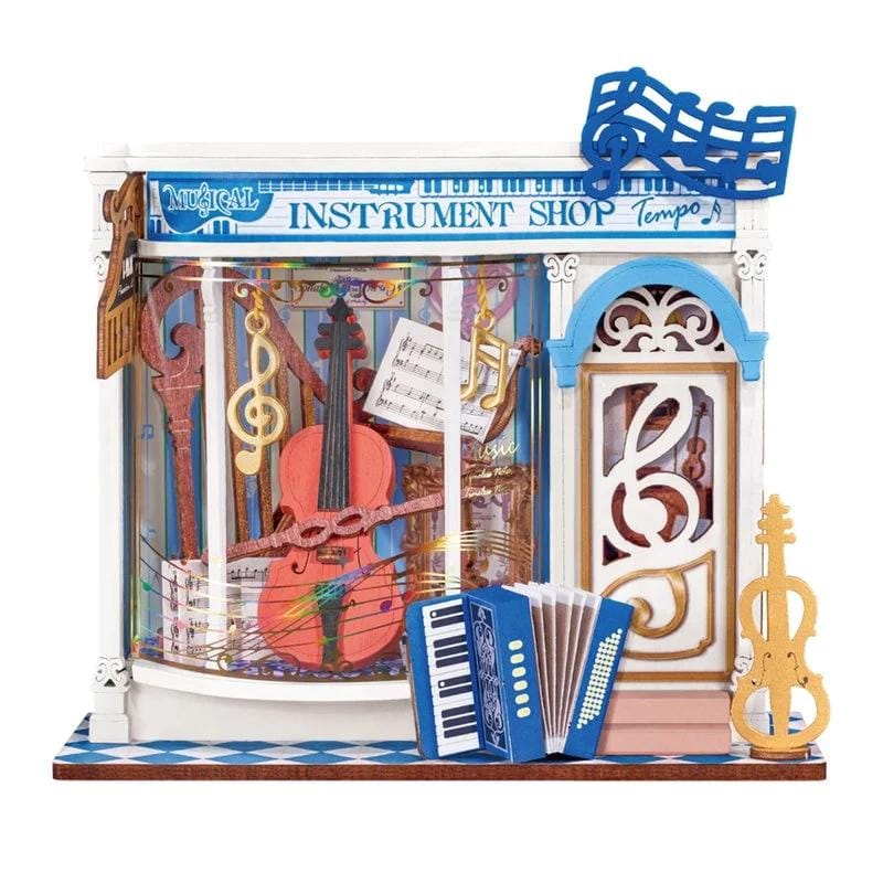 Robotime Construction Puzzles Rolife DIY Mini Store - Melody Instrument Shop