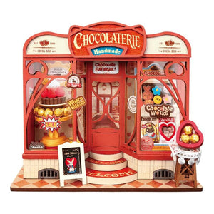 Robotime Construction Puzzles Rolife DIY Mini Store - Sweet Chocolate Shop