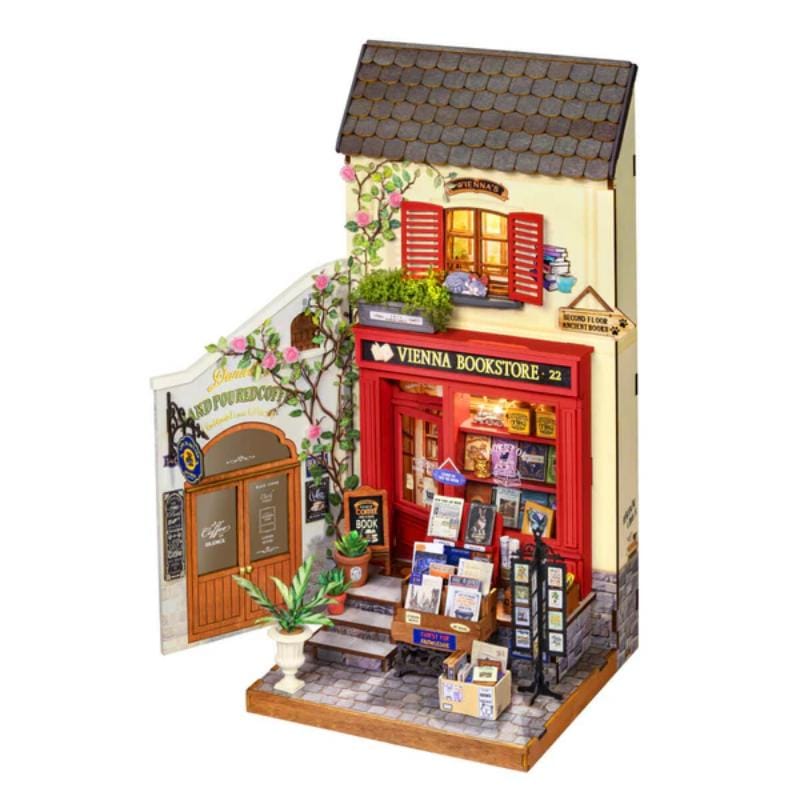 Robotime Construction Puzzles Rolife DIY Travel Street - Vienna Bookstore