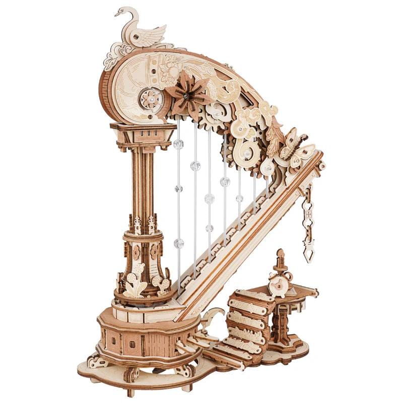Robotime Construction Puzzles RORK DIY Music Box Magic Harp