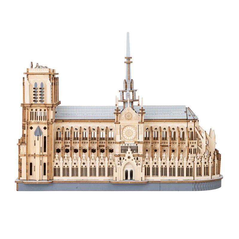 Robotime Construction Puzzles Rowood DIY Paris Cathedral (Notre Dame)