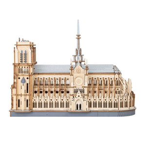 Robotime Construction Puzzles Rowood DIY Paris Cathedral (Notre Dame)