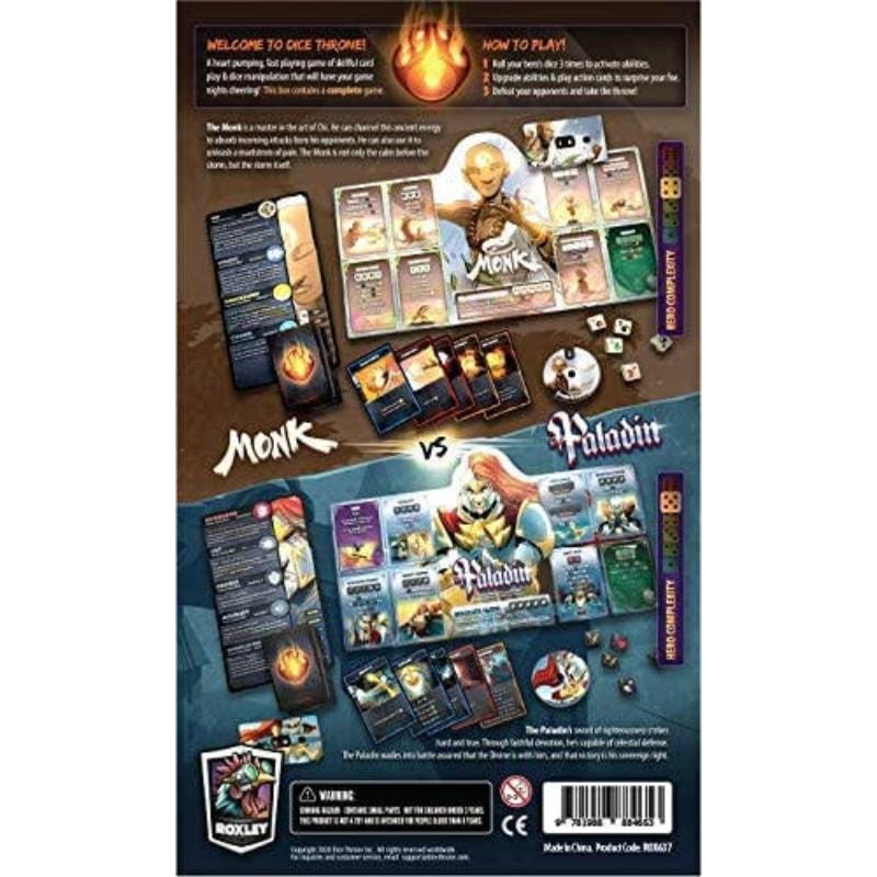 Roxley Games Board & Card Games Dice Throne Season 1 ReRolled - Box 2 - Monk v Paladin