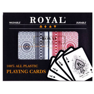 Royal Playing Cards Playing Cards - Royal 100% Plastic (Double)