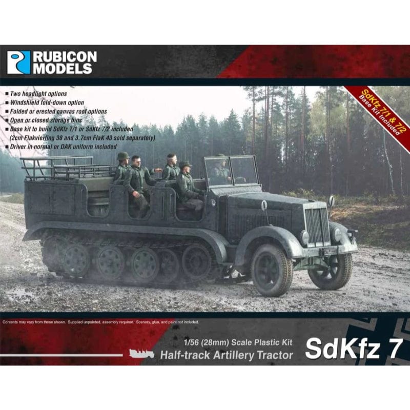Rubicon Models Miniatures Bolt Action - Germany - SdKfz 7 Halftrack Artillery Tractor