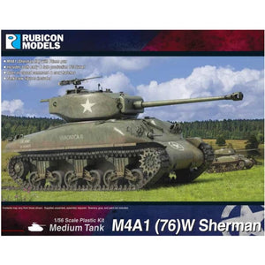Rubicon Models Miniatures Bolt Action - United States - M4A1 (76)W Sherman Medium Tank