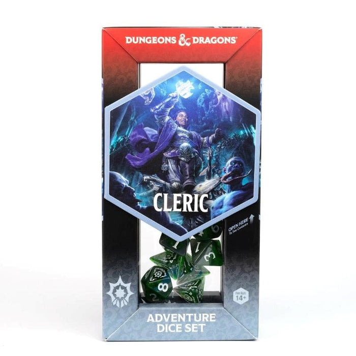 Sirius Dice - D&D Adventure Dice - Cleric Green