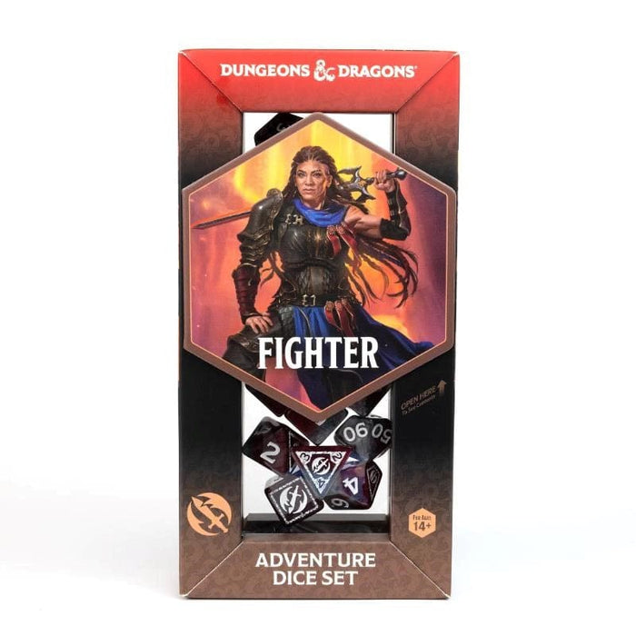 Sirius Dice - D&D Adventure Dice - Fighter Red