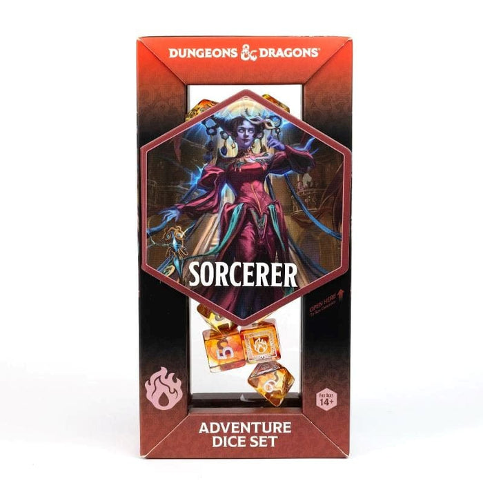 Sirius Dice - D&D Adventure Dice - Sorcerer Orange