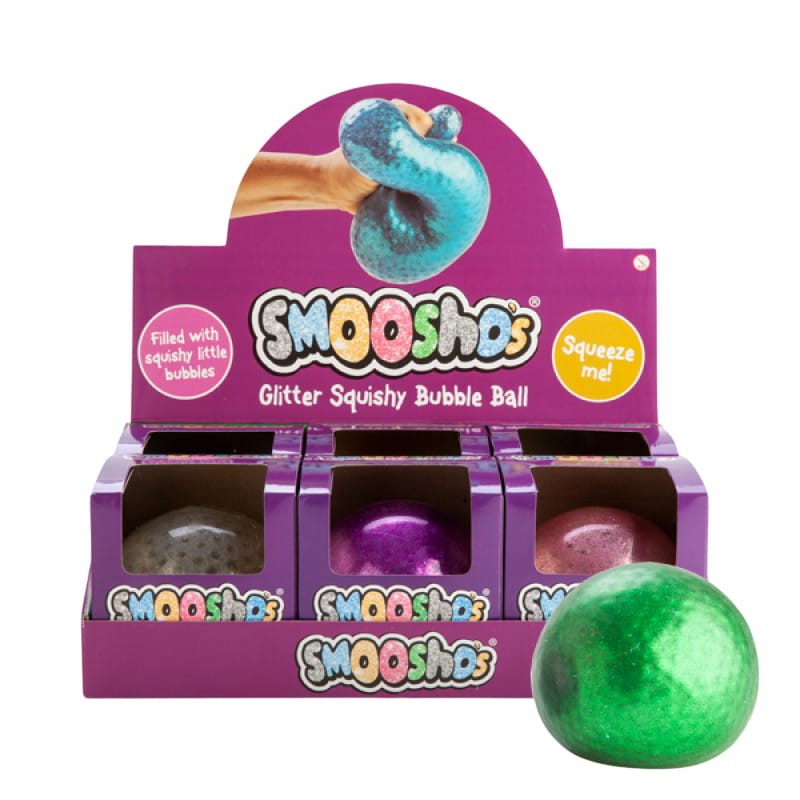 Smoosho's Novelties Smoosho's Jumbo Glitter Squishy Bubble Ball (Assorted)