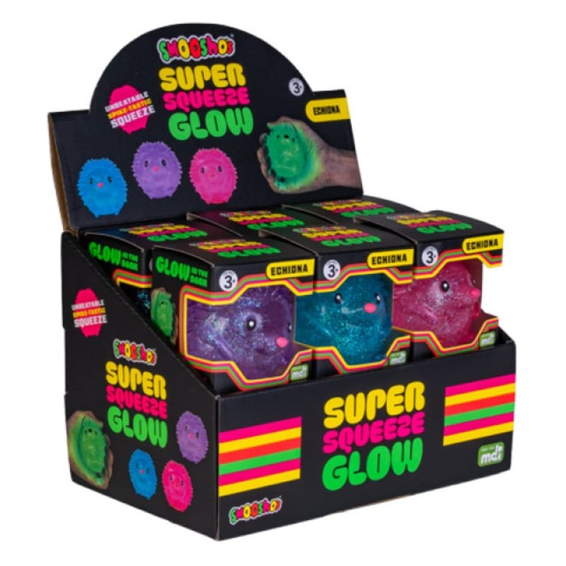 Smoosho's Novelties Smoosho's Super Squeeze - Glow in the Dark Echidna (Assorted)