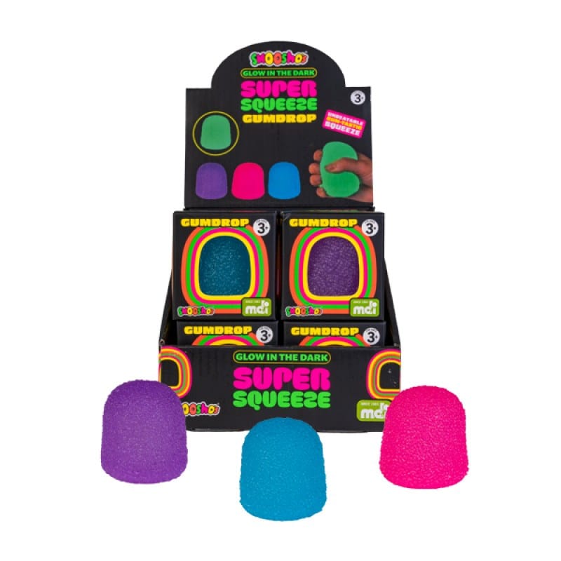 Smoosho's Novelties Smoosho's Super Squeeze Glow-in-the-dark Gumdrop (Assorted)