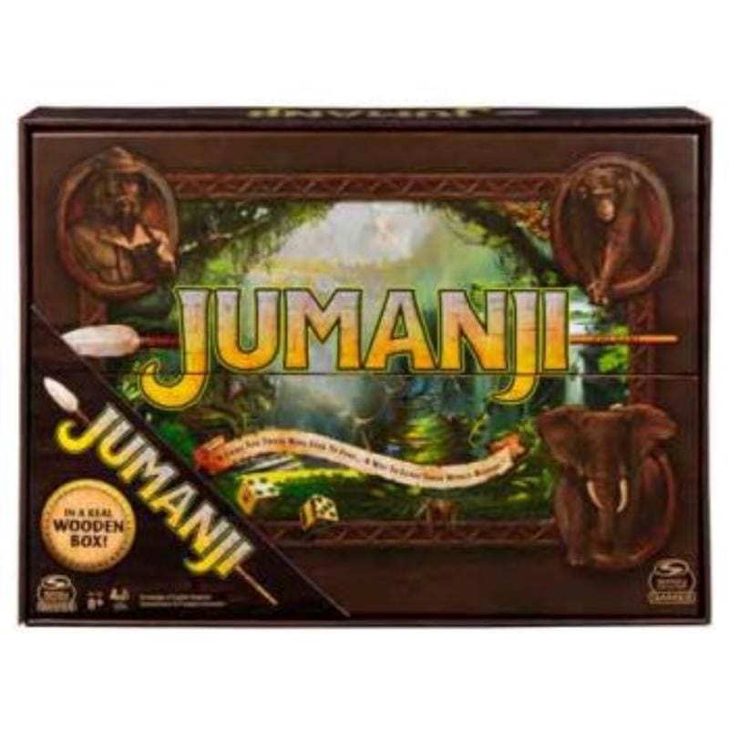 Spinmaster Board & Card Games Jumanji Game Wood