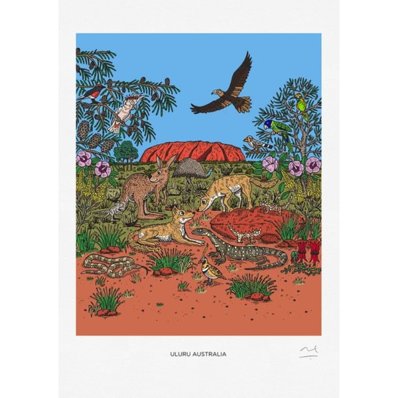 Squidinki Jigsaws Uluru, NT (1000pc) Squidinki
