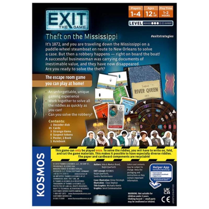 Thames & Kosmos Board & Card Games Exit the Game - Theft on the Mississippi