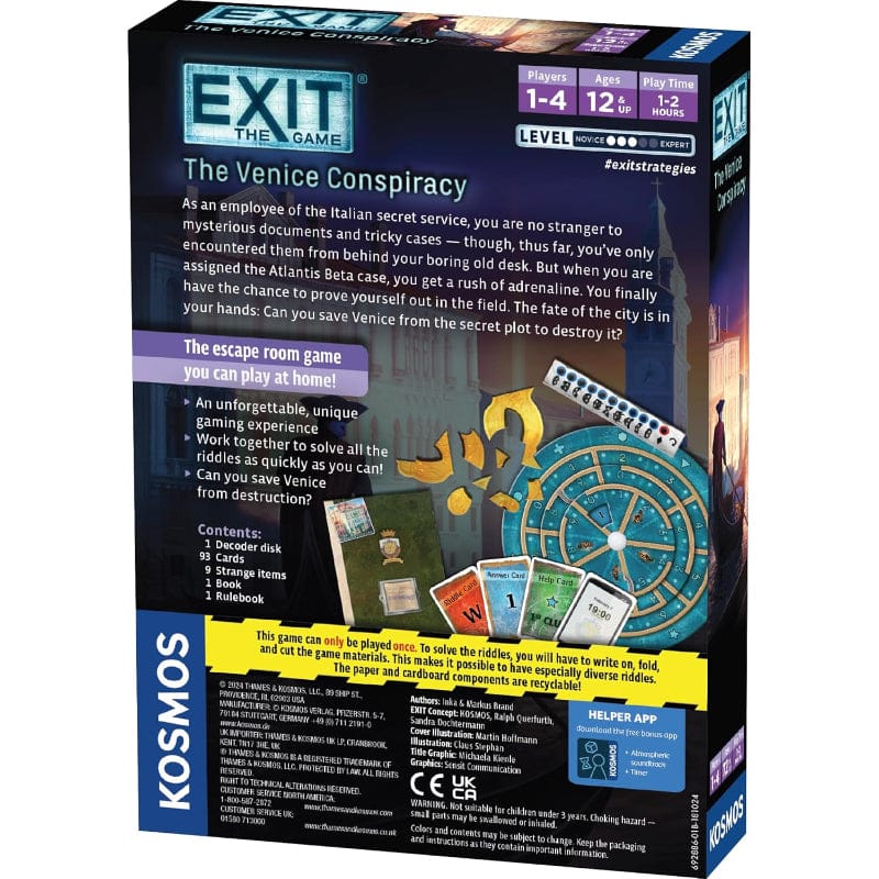 Thames & Kosmos Board & Card Games Exit the Game - Venice Conspiracy