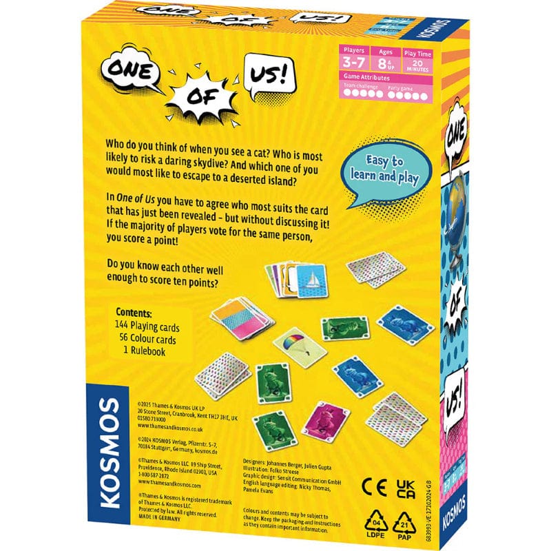 Thames & Kosmos Board & Card Games One of Us - Card Game