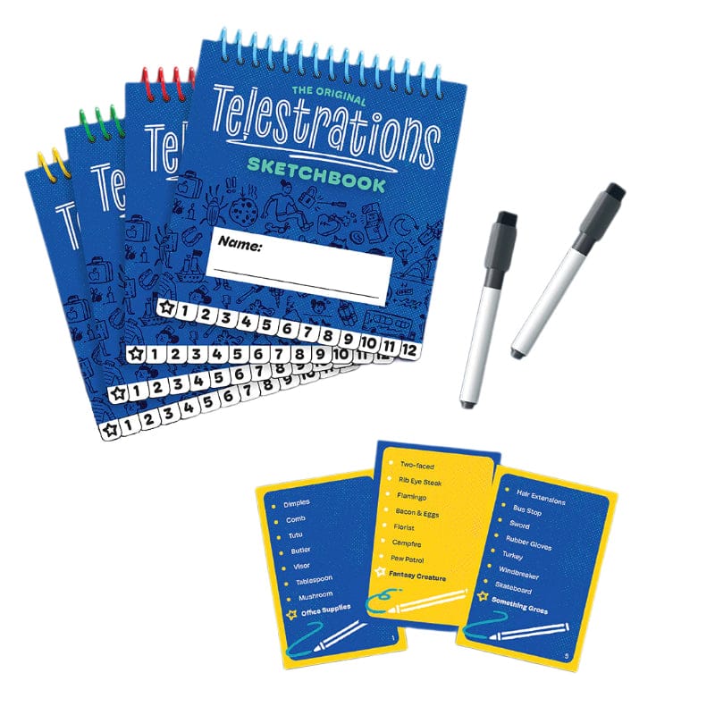 The OP Board & Card Games Telestrations - 12 Player Party Pack (Refresh)
