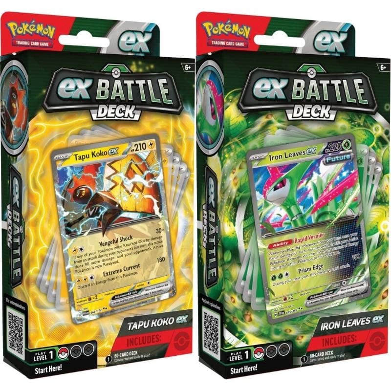 The Pokemon Company Trading Card Games Pokemon TCG - ex Battle Deck - Tapu Koro/Iron Leaves (Assorted) (18/10/2024 Release)