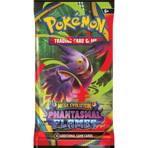 The Pokemon Company Trading Card Games Pokemon TCG - Mega Evolution - Phantasmal Flames - Booster (Three Per Customer)