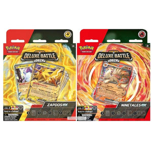 The Pokemon Company Trading Card Games Pokemon TCG - Ninetales Ex & Zapdos Ex - Deluxe Battle Deck (Assorted)  (22/03/2024 release)