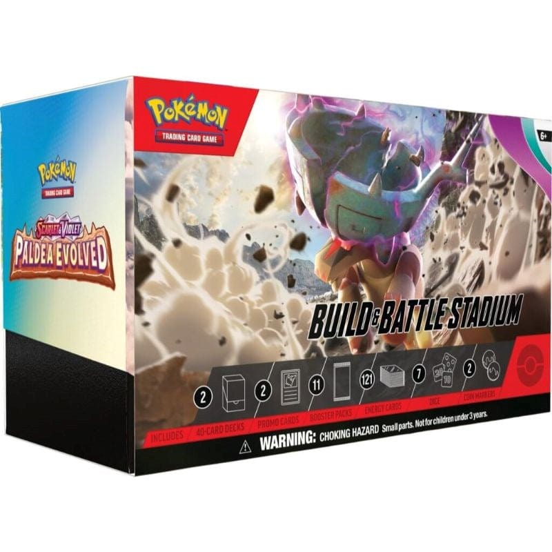 The Pokemon Company Trading Card Games Pokemon TCG - Scarlet & Violet 2 - Paldea Evolved - Build & Battle Stadium (June 2023 release)