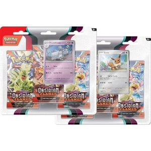 The Pokemon Company Trading Card Games Pokemon TCG - Scarlet & Violet - Obsidian Flames - Three Booster Blister (11/08 Release)