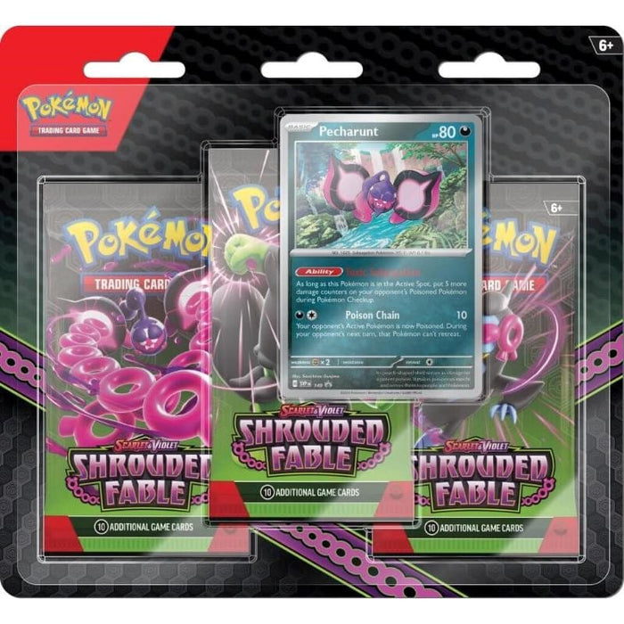 Pokemon TCG - Scarlet & Violet - Shrouded Fable - 3 Pack Blister  (One Per Customer)