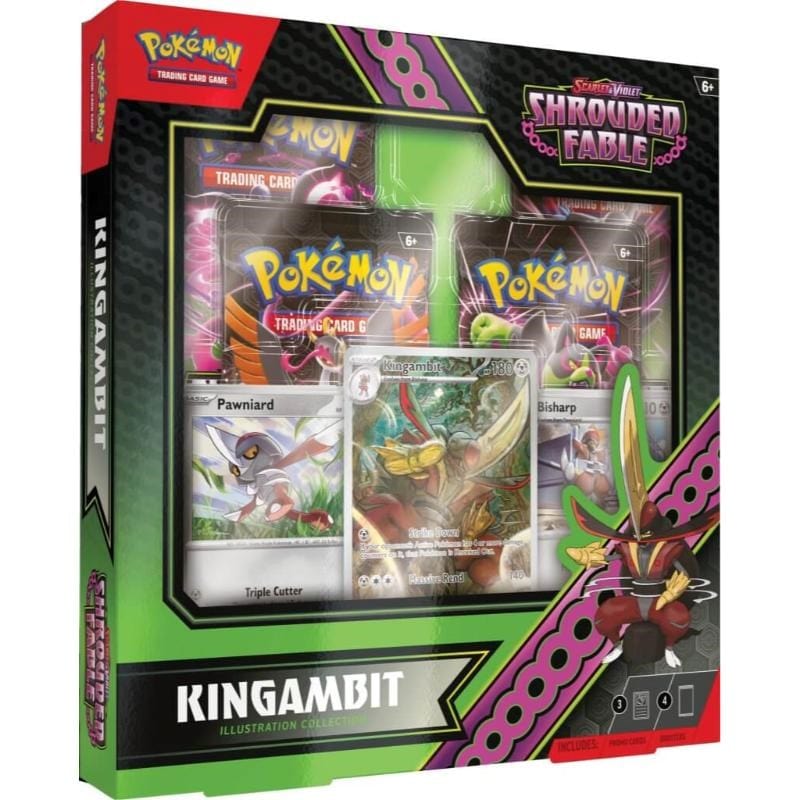 The Pokemon Company Trading Card Games Pokemon TCG - Scarlet & Violet - Shrouded Fable - Kingambit Illustration Collection (02/08/2024 Release)