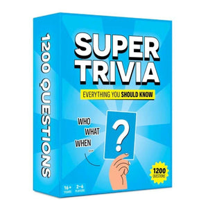 The World Game Board & Card Games Super Trivia - Board Game
