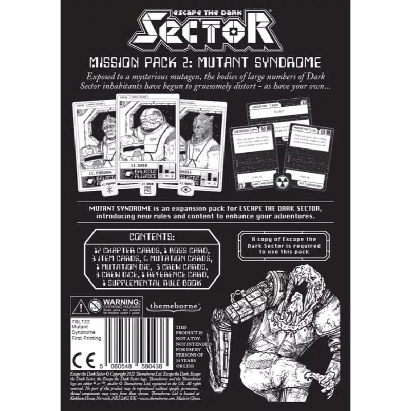 Themeborne Board & Card Games Escape the Dark Sector - Mutant Syndrome Expansion