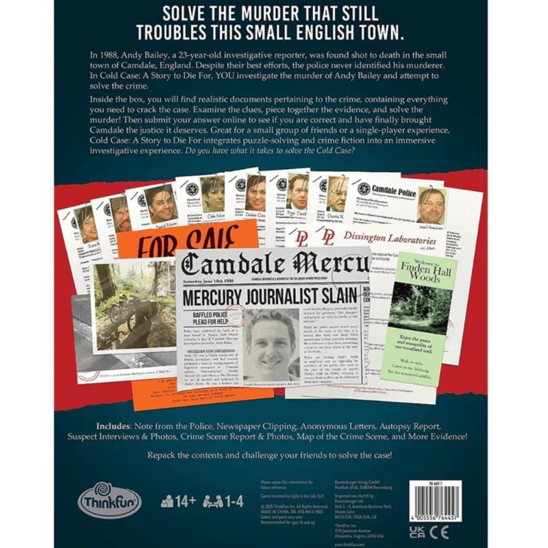 Think Fun Board & Card Games Cold Case - A Story to Die For