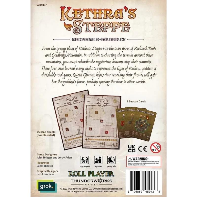 Thunderworks Games Board & Card Games Cartographers - Kethra's Steppe Redtooth and Goldbelly Map Pack