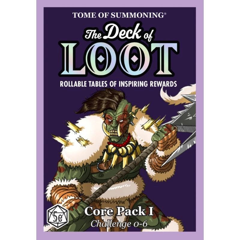 Tome of Summoning Roleplaying Games The Deck of Loot - Core Pack 1 - CR 0-6 (July 2025 Release)