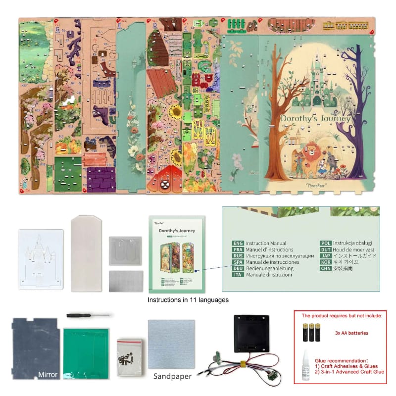 Tonecheer Construction Puzzles Tonecheer DIY - Book Nook Dorothy's Journey