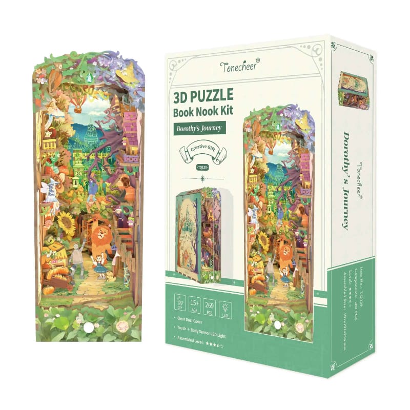 Tonecheer Construction Puzzles Tonecheer DIY - Book Nook Dorothy's Journey