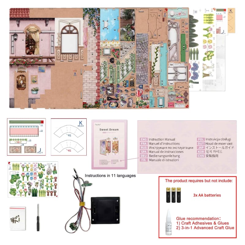 Tonecheer Construction Puzzles Tonecheer DIY - Book Nook Flower Shop