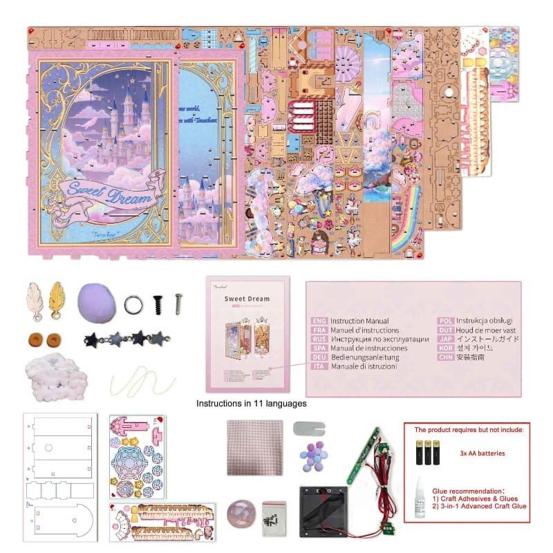 Tonecheer Construction Puzzles Tonecheer DIY - Book Nook Sweet Dreams