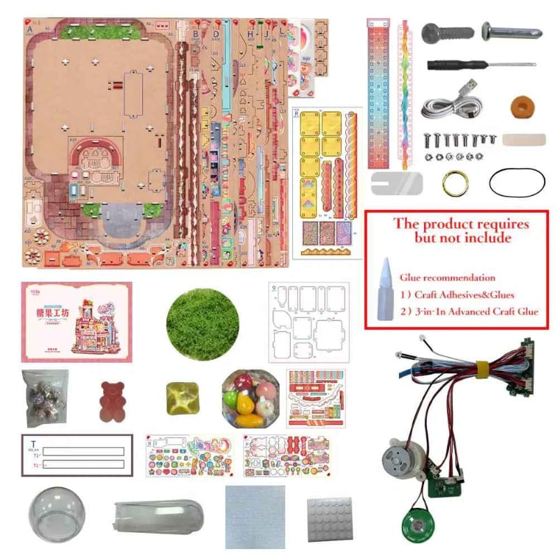Tonecheer Construction Puzzles Tonecheer DIY - Candy Workshop Transmission