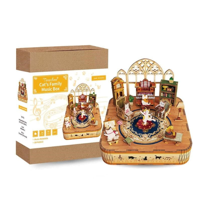 Tonecheer DIY - Cat's Family Music Box