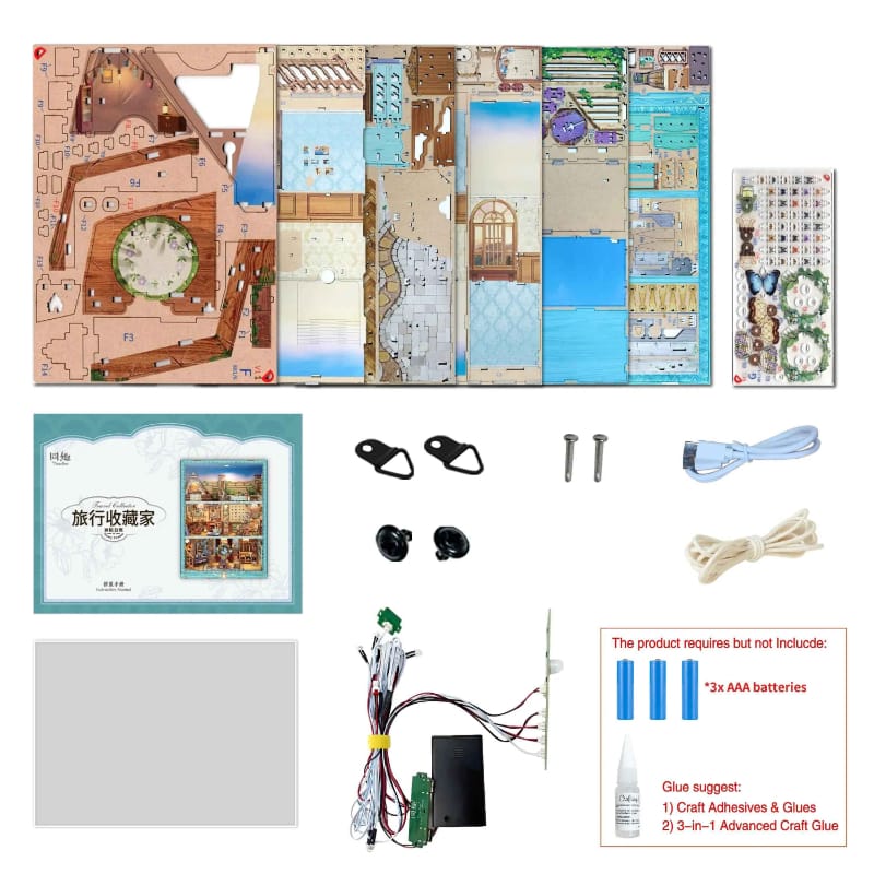 Tonecheer Construction Puzzles Tonecheer DIY - Travel Collector Story Frame
